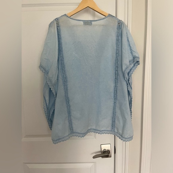 Be Boho womens cotton top blue size S/M - Picture 4 of 5